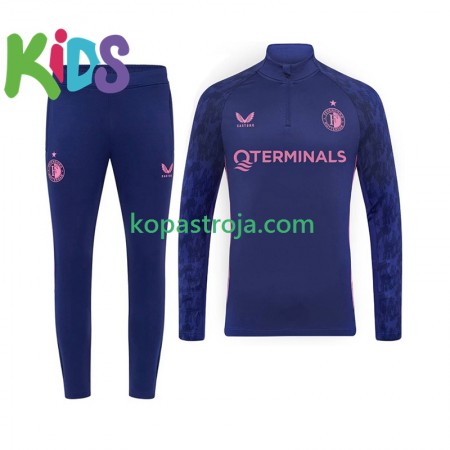 Feyenoord Barn Tränings Sweatshirtställ Svart 2025/26